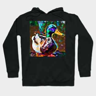 Mallard Duck Painting Hoodie